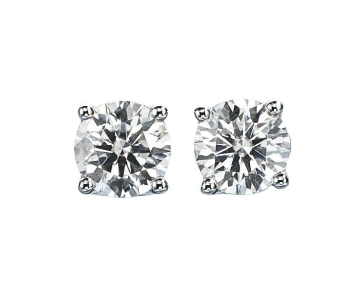 Brinco Prata 925 Moissanite Ponto de Luz