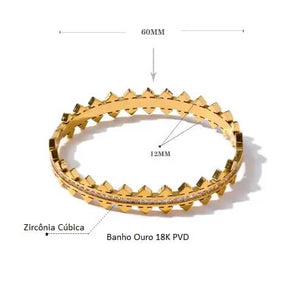 Bracelete Pontos de Zircônias