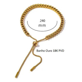 Pulseira Banho Ouro 18K Elos