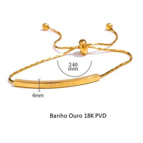 Pulseira Banho Ouro 18K Fina Elegante