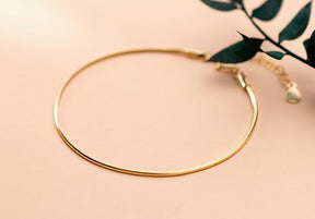 Pulseira Prata 925 Fio Dourado