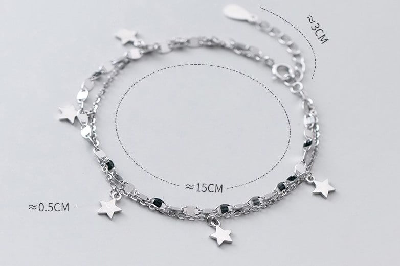 Pulseira Prata 925 Estrela